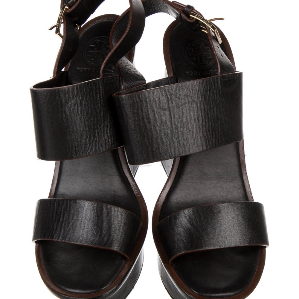 Sold Tory Burch Slingback Platform wedge Sandal - Picture 3 of 5